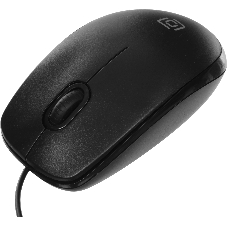 Мышь проводная Oklick 195M черный, 800 dpi, USB, кнопки - 3