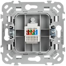 Розетка компьютерная RJ45 категория 5Е UTP РК5е-1-0-ФлЧ черный FLITE