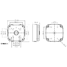 Настенная коробка Dahua для корпусов серий HDW2 Junction Box PFA121