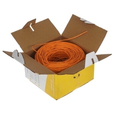 Кабель LANMASTER патч-кордовый UTP, 4x2, сat.5e, 350Mhz, LSZH, оранжевый, 305 м