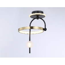 Светильник Ambrella light FL66424 BK/GD черный/золото 3000K/4200K/6400K 15W 240*220*347.7 (Без ПДУ)