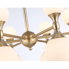 Люстра Ambrella light LH51050/12 GD/FR золото/белый матовый G9*12 max 28W D550*450