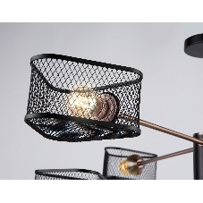 Светильник Ambrella light TR80172/6 SB/BK бронза/черный E27/6 max 40W D950*375