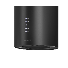 Вытяжка Kuppersberg TUBA 35 B, цилиндрическая, островная, 35 см, электронное кнопочное управление, таймер, отвод/рециркуляция, 3 скорости, производительность 850 м3/ч, LED освещение, обратный клапан, уровень шума 68 дБ, угольный фильтр CF110 (опция), цвет черный