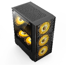 Компьютерный корпус Accord ACC-ZCU1B черный без БП mATX 3x120мм 1xUSB3.0 1xUSB3.1 audio