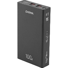Портативный аккумулятор Digma DGPD100WA 20000mAh QC3.0/PD3.0 100W 5A 2xUSB-A/2xUSB-C черный