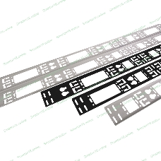 Вертикальный кабельный органайзер в шкаф, ширина 75 мм 42U (ВКО-М-42.75) ЦМО