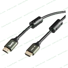 Кабель аудио-видео Buro HDMI (m)/HDMI (m) 5м. феррит.кольца позолоченные контакты черный