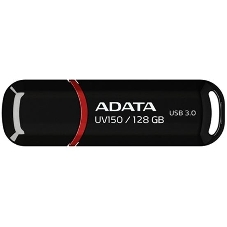 Флешка USB ADATA UV150 (AUV150-128G-RBK), 128Gb, USB 3.0, R/W 100/30, черный