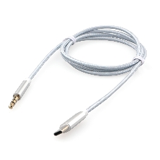 Кабель-переходник USB Cablexpert CCAB-CM35M-1M-W, Type-C/Jack3.5, Mobile, 1м, белый, коробка