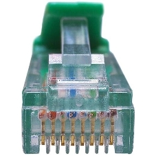 Патч-корд Suprlan 10-0157 UTP RJ-45 вил.-вилка RJ-45 cat.5e 1м зеленый LSZH 24AWG