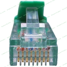 Патч-корд Suprlan 10-0157 UTP RJ-45 вил.-вилка RJ-45 cat.5e 1м зеленый LSZH 24AWG