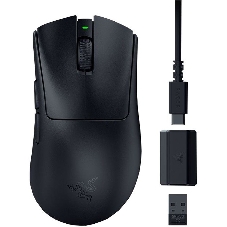 Мышь беспроводная/проводная Razer DeathAdder V3 HyperSpeed черный, 6400 dpi, радиоканал, USB, кнопки - 6