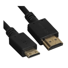 Кабель GoPower HDMI (m)-miniHDMI (m) 1,8м ПВХ ver.1.4 черный Premium Zip-Lock c подвесом (1/100)