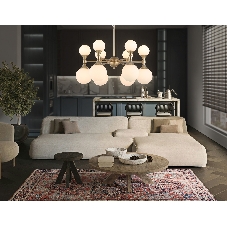 Люстра Ambrella light LH51050/12 GD/FR золото/белый матовый G9*12 max 28W D550*450