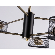 Светильник Ambrella light TR80172/6 SB/BK бронза/черный E27/6 max 40W D950*375
