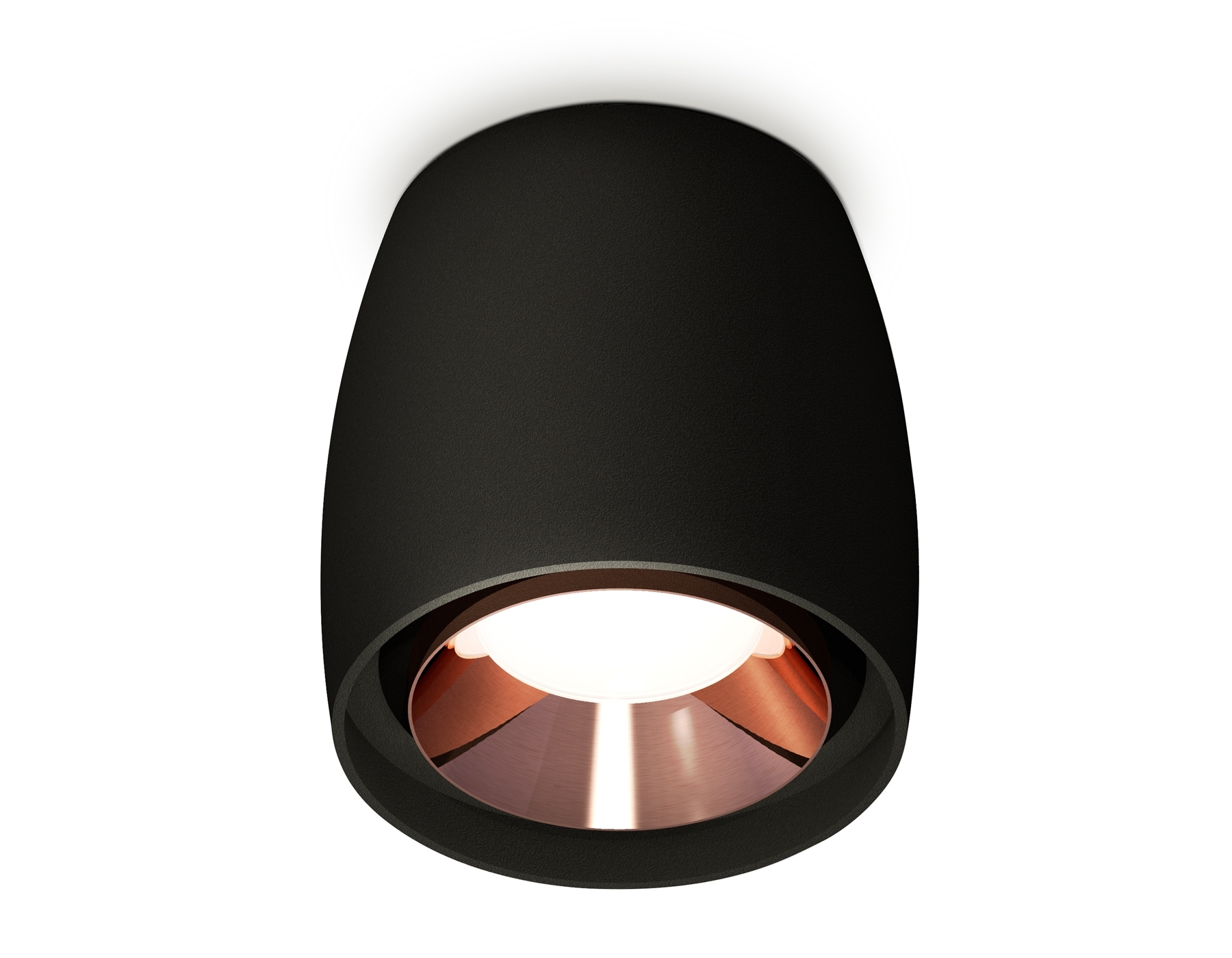 Светильник Ambrella Light XS1142005 SBK/PPG черный песок/золото розовое полированное MR16 GU5.3 (C1142, N7035)