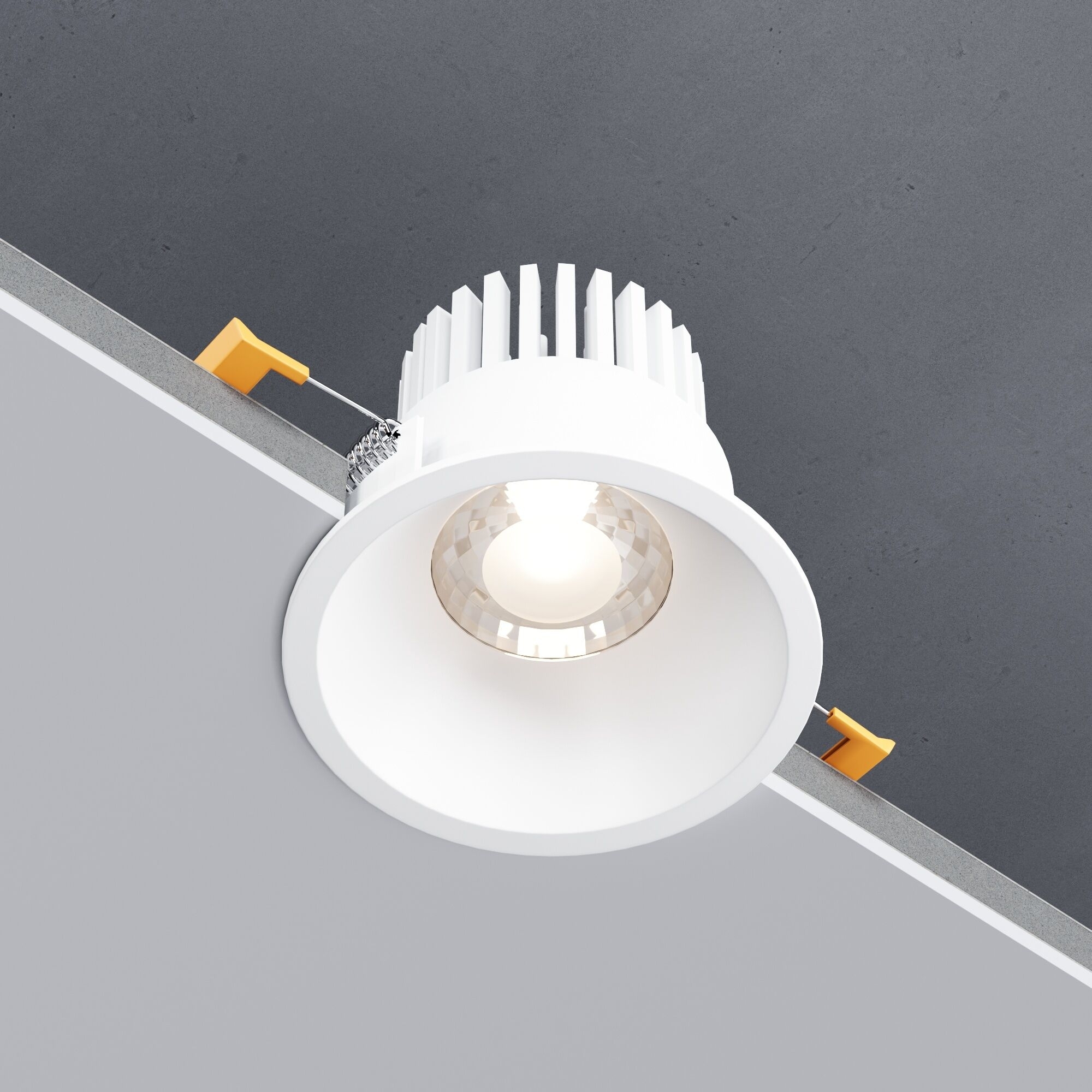 Встраиваемый светодиодный светильник 15266/LED 7W 3000K WH белый