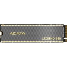 Накопитель SSD ADATA LEGEND 860, 500Gb, PCIe 4.0 x4, M.2 2280, NVMe, R/W 5000/3000, с радиатором