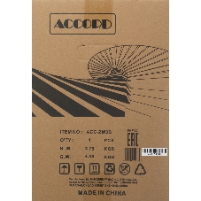 Корпус ACCORD ACC-ZM3B Black, Mini-Tower, чёрный, 1 x 120 мм