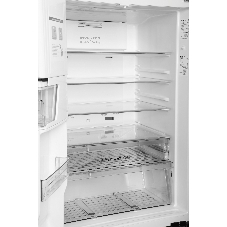 Холодильник Hitachi R-W660PUC7 GBK черный двухкамерный 396/144л морозилка сверху, No Frost, Side by Side