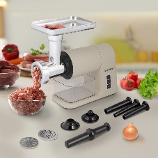 Мясорубка электрическая Endever Sigma-106 бежевый, 2000 Вт, 2 кг/мин, реверс, насадки - 6