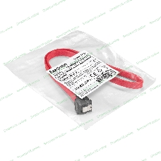 Кабель SATA ExeGate EX-CC-SATADATA90-0.5L (7pin/7pin, угловой разъем, металлические защелки, 0,5м)