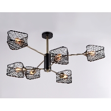 Светильник Ambrella light TR80172/6 SB/BK бронза/черный E27/6 max 40W D950*375