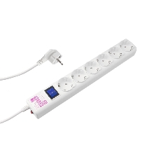 Сетевой фильтр-удлинитель PC бел 5м 6р, 16А, (3*1,5) SPG6-A5