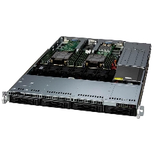 Серверная платформа SYS-611C-TN4R (bundle5): 1U/2x LGA-4677/16x DDR5 RDIMM/4x 2.5 NVMe*/SATA/SAS*/1x SSD NVME 400GB, M.2/1x 2-ports GbE RJ45 Intel i350-AM2/2x 860W Power (4 SATA config, + TPM 2.0)