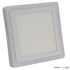 Светильник Smartbuy SBLSq1-DLB-18-3K-B Накладной (LED) светильник Квадрат с синей подсветкой DLB 18w/3000K+B/IP20