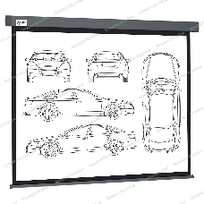 Экран Cactus 168x299см Wallscreen CS-PSW-168X299-SG 16:9 настенно-потолочный рулонный серый