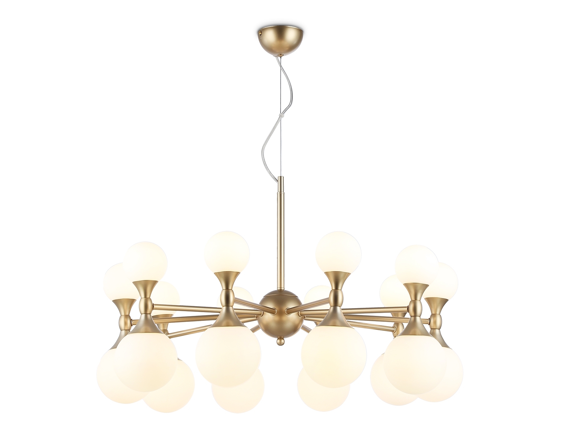 Люстра Ambrella light LH51051/20 GD/FR золото/белый матовый G9*20 max 28W D750*460