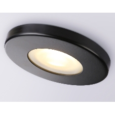 Светильник Ambrella light TN1181 BK черный IP44 GU5.3 D85*34
