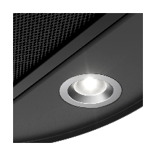Вытяжка Kuppersberg TUBA 35 B, цилиндрическая, островная, 35 см, электронное кнопочное управление, таймер, отвод/рециркуляция, 3 скорости, производительность 850 м3/ч, LED освещение, обратный клапан, уровень шума 68 дБ, угольный фильтр CF110 (опция), цвет черный