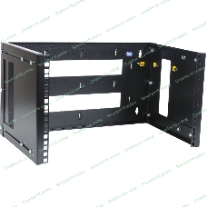 Кронштейн настенный ЦМО 9U, регулируемая глубина 300-450 мм, черный КНО-М-9U-9005