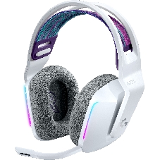 Гарнитура Logitech G733 Lightspeed Wireless RGB Gaming белый, беспроводная, радиоканал, до 29 ч, подсветка