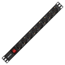 Блок розеток горизонтальный ExeGate ServerPro PDU-19H804 Al-8S-EU2.5-SW, 19