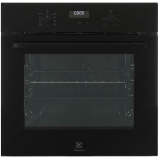 Духовой шкаф с паром Electrolux EOD5C70BZ SteamBake,цвет -черный, утапливаемые переключатели, таймер отключения, отложенный старт, будильник, хромированные направляющие из нержавеющей стали Easy Entry, телескопические направляющие FlexiRunners (1 ур) с изменением высоты установки, 3 стекла, каталитическая очистка