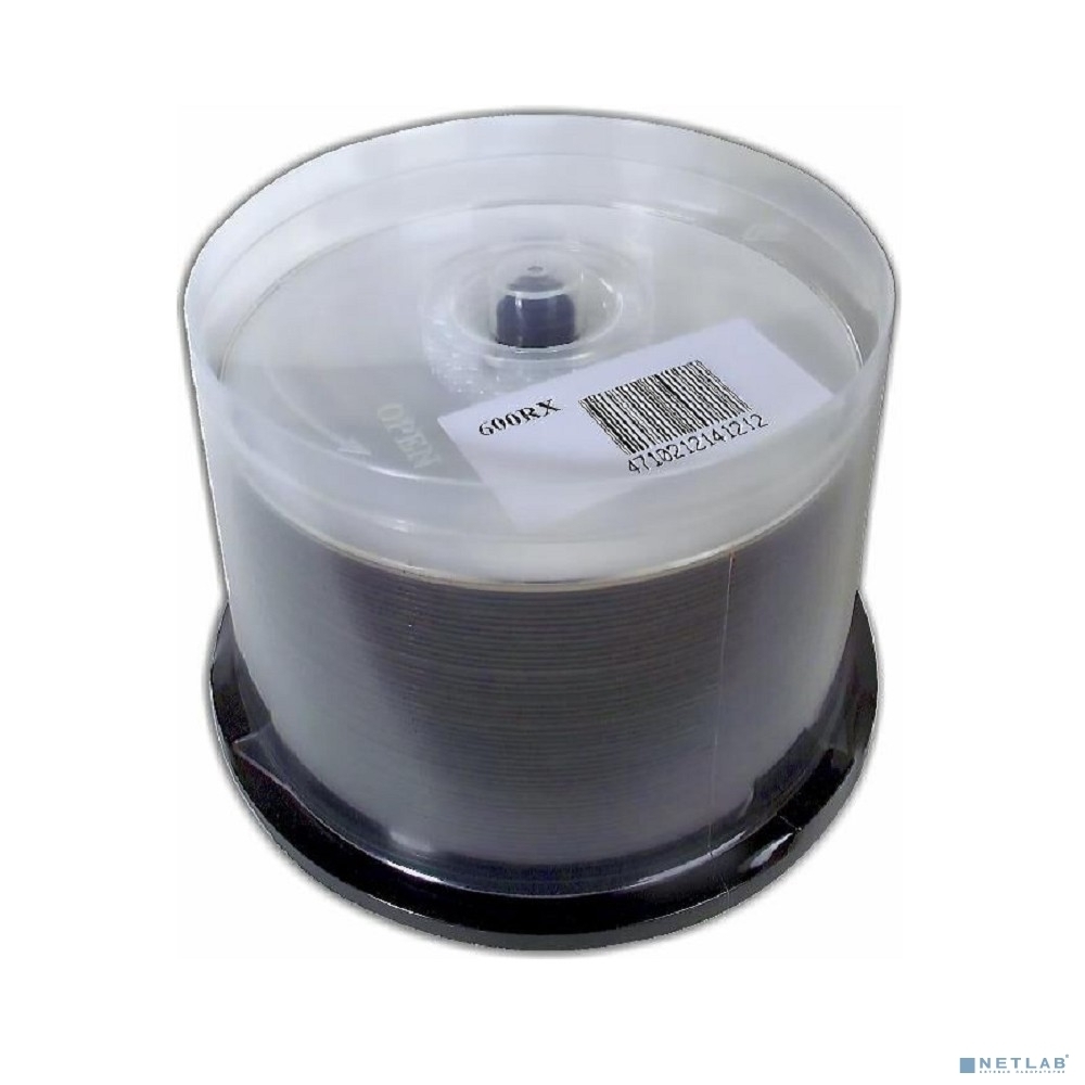 Диск BD-R CMC/Ritek 25 Gb, 6x, Cake Box (50), Ink Printable (50/600)