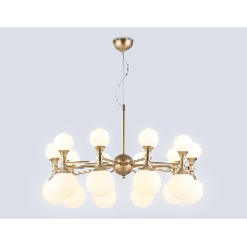 Люстра Ambrella light LH51051/20 GD/FR золото/белый матовый G9*20 max 28W D750*460