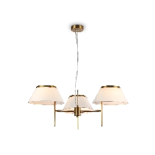 Люстра Ambrella light LH72471/3 BS/WH латунь/белый Е14/3 max 40W D800*290-1080