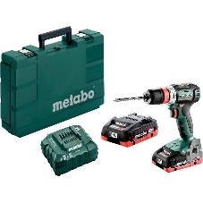 Дрель-шуруповерт Metabo BS 18 L BL Set, 18 В, 2 Ач, 65 Нм, щеточный