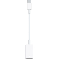 Адаптер Apple MJ1M2ZM/A USB-USB-C белый 0.11м (MJ1M2FE/A)