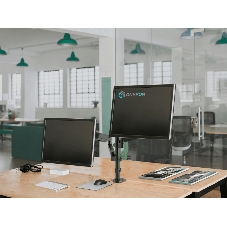 Кронштейн (держатель) ONKRON G140 для двух мониторов 13