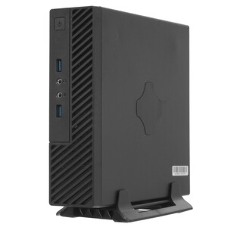 Компьютерный корпус Slim Case Powerman ME100S-BK front fan 4cm, 120W adapter, Mini ITX, VESA