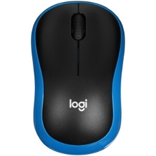 Мышь беспроводная Logitech M185 синий, 1000 dpi, радиоканал, USB, кнопки - 3