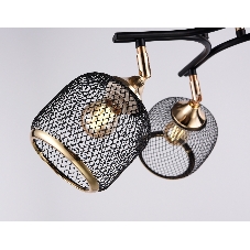 Светильник Ambrella light TR80177/4 BK/FGD черный/золото E27/4 max 40W D640*260