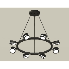 Светильник Ambrella light XB9198200/8 SBK/FR черный песок/белый матовый GX53 (C9198, N8415)
