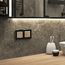 Рамка на 2 поста Platinum (черный алюминий) W0022608